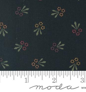 Daisy Lane Trio of Blooms in Mulch by Kansas Troubles for Moda Fabrics. Continuous cuts of Quilter's Cotton Fabric