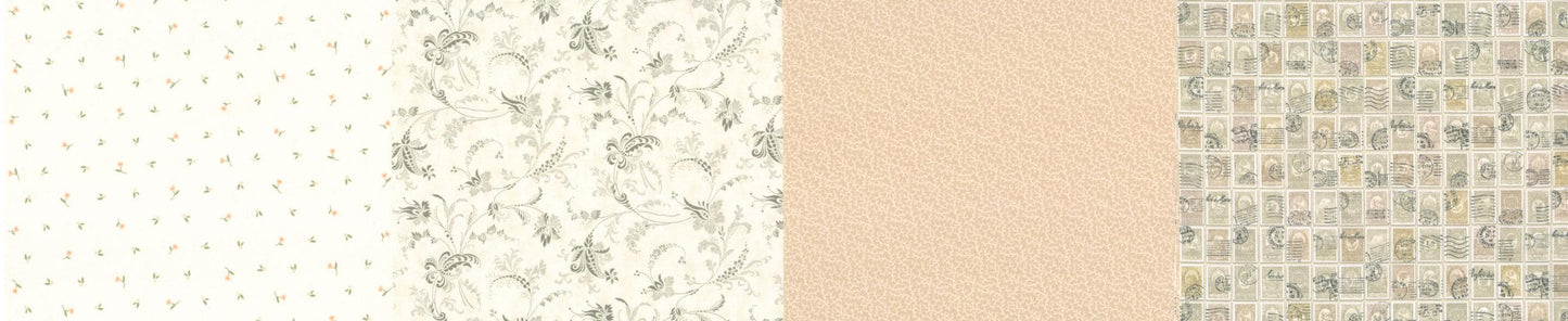 Celebrating 50 Years of Moda Fabrics. Quilter's Cotton Dessert Roll of 20 5 x 45 inch strips.