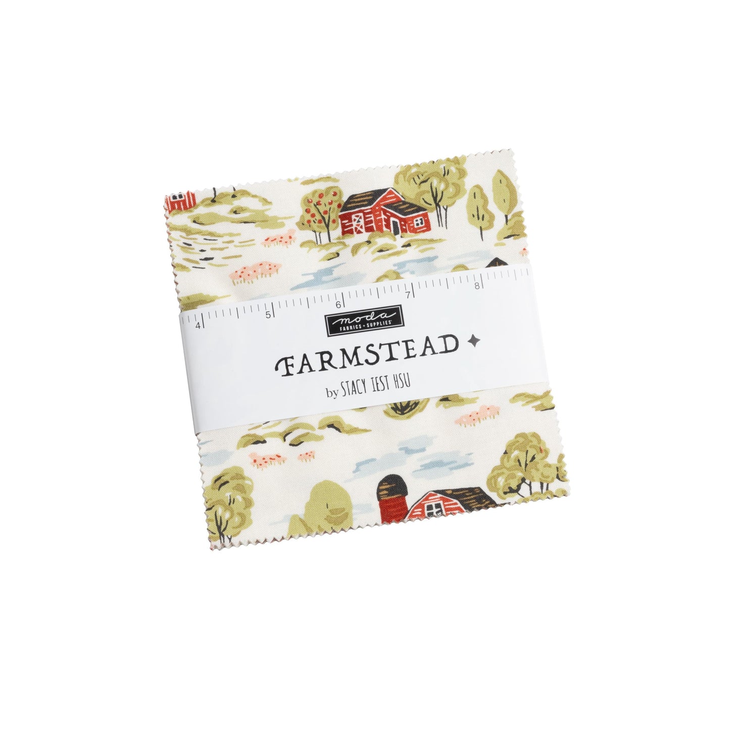 Farmstead by Stacy Iest Hsu for Moda Fabrics. Quilter's Cotton Charm Pack of 42 5 inch squares