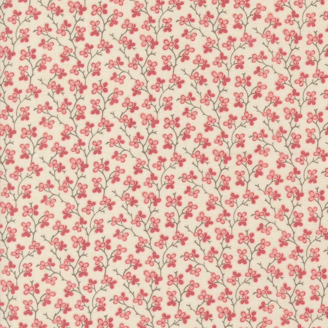 Bijou Blenders Vine in Pearl Faded by French General for Moda. Continuous cuts of Quilter's Cotton Fabric