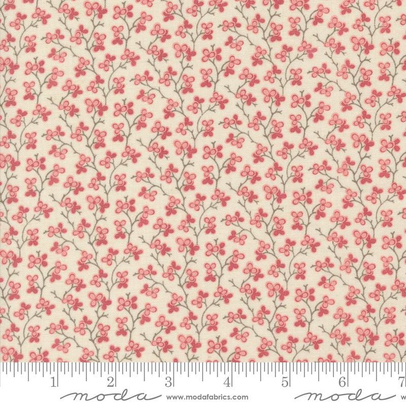 Bijou Blenders Vine in Pearl Faded by French General for Moda. Continuous cuts of Quilter's Cotton Fabric