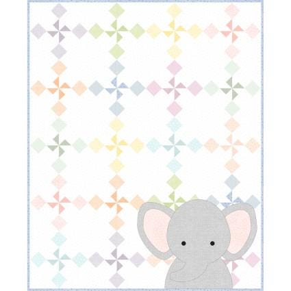 Ellie's Pinwheels Quilt Kit by Bonnie Sullivan for Maywood Studio. Little Lambie Flannel Collection & Pattern to make this 40" x 50" quilt.