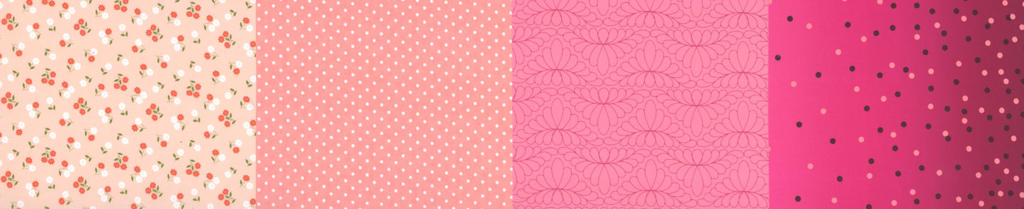 Celebrating 50 Years of Moda Fabrics. Quilter's Cotton Dessert Roll of 20 5 x 45 inch strips.