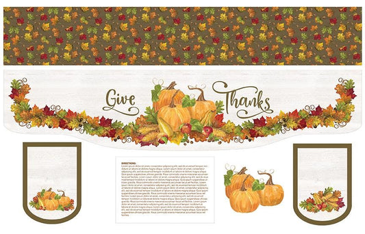 Mantel Runner of the Month for November by Tara Reed for Moda Fabrics.  36 inch x 56 inch panel for a mantle cover or table runner.