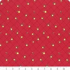 Market Street Flower Grid in Berry by Heather Peterson for Riley Blake Designs. Continuous Cuts of Quilter's Cotton fabric.