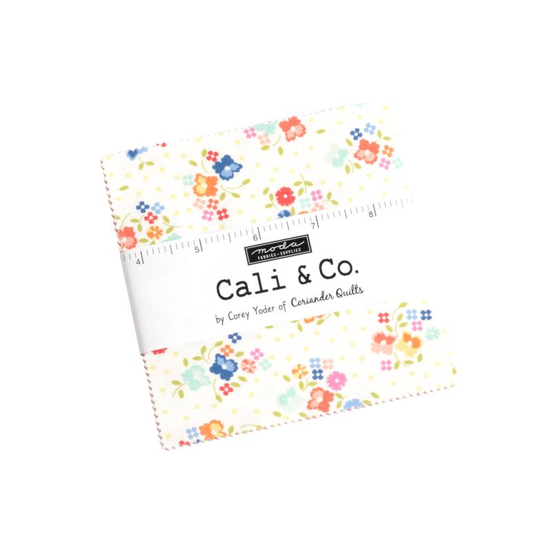 Cali & Co by Corey Yoder of Coriander Quilts for Moda Fabrics. Quilter's Cotton Charm Pack of 42 5 inch squares