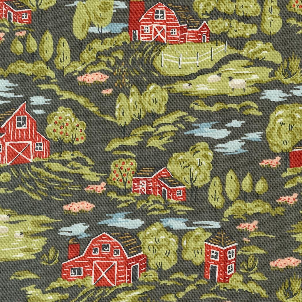 Farmstead by Stacy Iest Hsu for Moda Fabrics. Quilter's Cotton Charm Pack of 42 5 inch squares