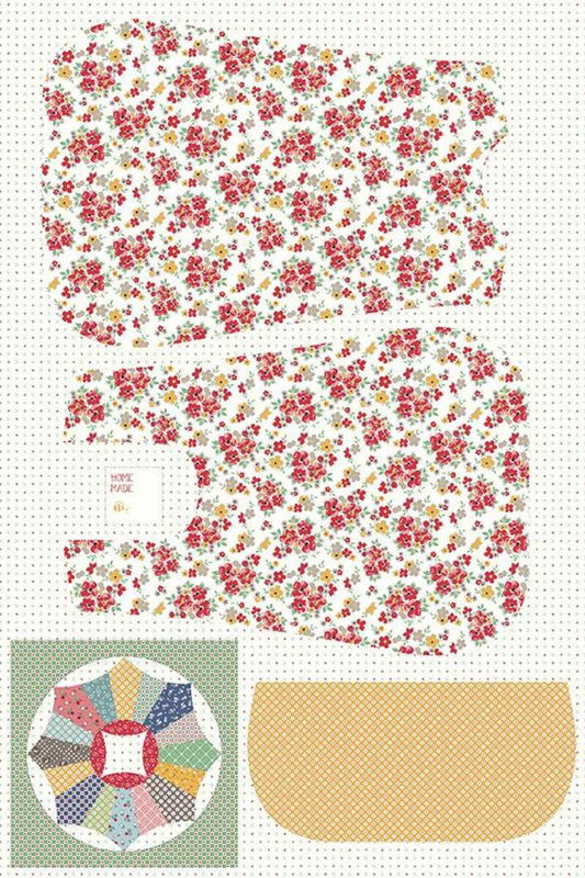 Cook Book Apron Panel in Floral by Lori Holt for Riley Blake Designs. Continuous Cuts of Quilter's Cotton fabric.