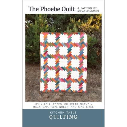 The Phoebe Quilt Quilt Pattern by Erica Jackman for Kitchen Table Quilting.  Directions only for a Baby, Lap, Twin, Queen, or King quilt.