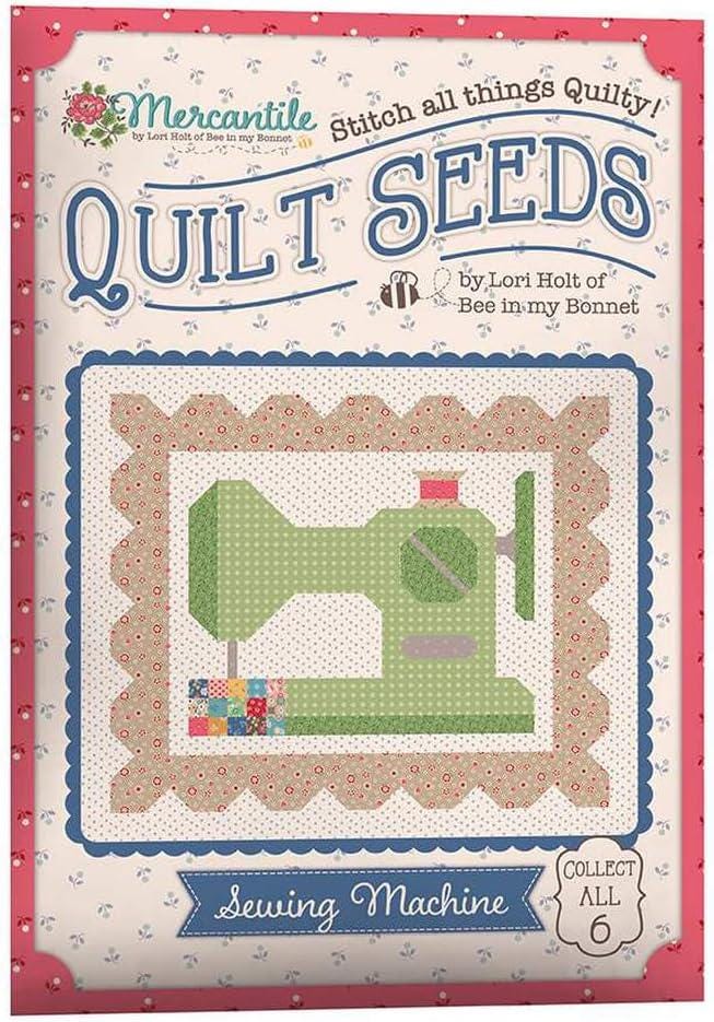 Sewing Machine Mercantile Quilt Seeds pattern by Lori Holt for Riley Blake Designs.  Directions for 1 block in a "seed pack" envelope.