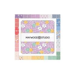 Dilly Dally by Maywood Studio Charm Pack of 42 5 x 5 inch squares of Quilter's Cotton