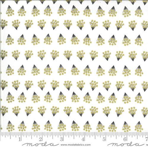 Dwell in Possibility Tiny Bouquets in Ivory by Gingiber for Moda. Continuous cuts of Quilter's Cotton Fabric