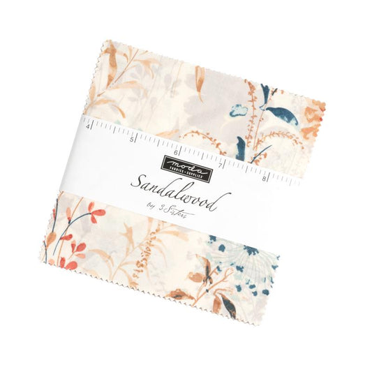 Sandalwood by 3 Sisters for Moda Quilter's Cotton Charm Pack of 42 5 x 5 inch squares