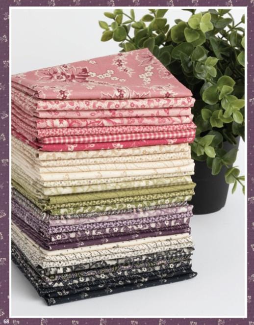 Goodnight Irene by Betsy Chutchian for Moda Quilter's Cotton Fat Quarter Bundle. 34 Fat Quarter yards of 18 inch x 21 inch rectangles