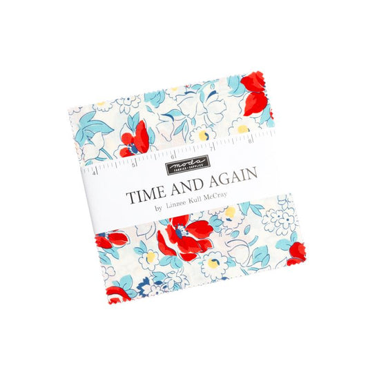 Time and Again by Linzee McCray for Moda Quilter's Cotton Charm Pack of 42 5 x 5 inch squares