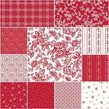 Red Delicious by RBD Designers for Riley Blake Designs. Quilter's Cotton Charm Pack of 42 5 inch squares