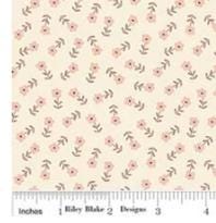 Blush 'n Butterscotch Ditsy Floral in Cream by Simple Simon & Company for Riley Blake Designs. Continuous Cuts of Quilter's Cotton fabric