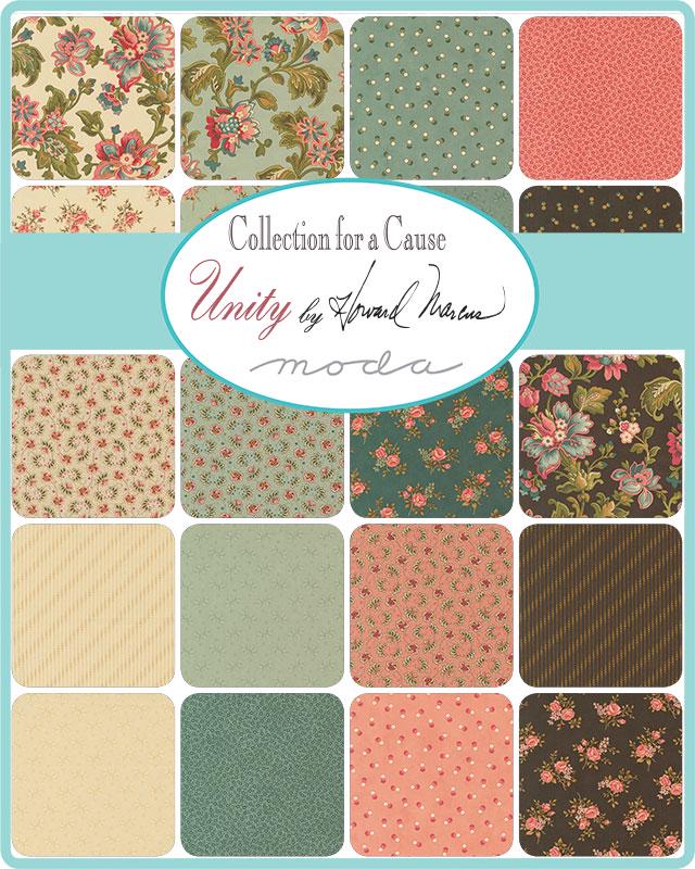 Collections For A Cause Unity by Howard Marcus for Moda Fabrics. Quilter's Cotton Mini Charm Pack of 42 2.5 x 2.5 inch squares