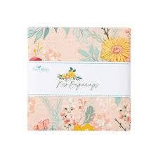 New Beginnings by Sandy Gervais for Riley Blake Designs. Quilter's Cotton Charm Pack of 42 5 inch squares