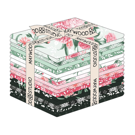 Grand Entrance Fat Quarter Bundle by Maywood Studio Quilter's Cotton 17 pieces of 18 x 22 inch fabrics