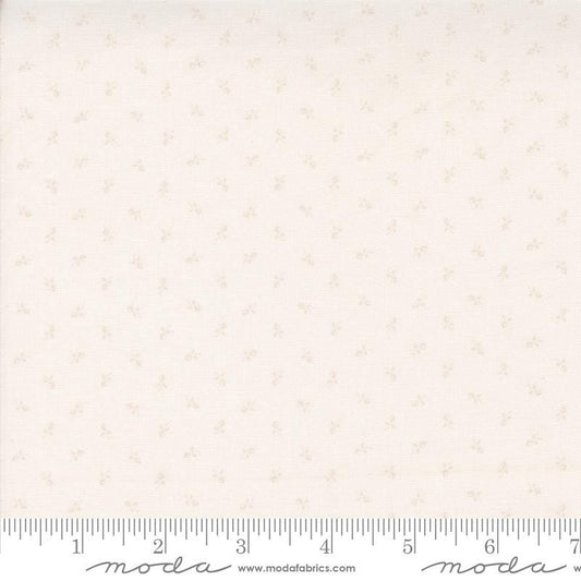 Tiny Bud Blender in Off White from Itty Bitty Background Gatherings by Primitive Gatherings for Moda. Continuous cuts of Quilter's Cotton