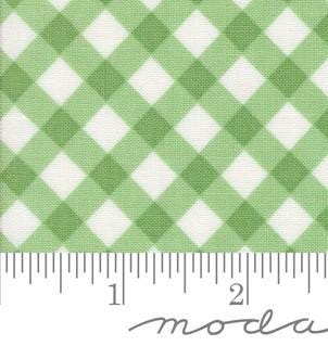 Picnic Checks and Plaids in Green from the Summertime collection by Camille Roskelley for Moda continuous cuts of Quilter's Cotton