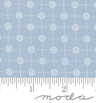 Pixie Dots Flower Grid in Glacier from Cottage Charm by My Sew Quilty Life for Moda Continuous cuts of Quilter's Cotton Fabric