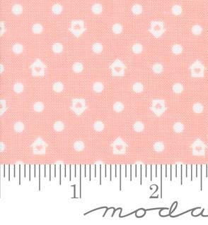 Dots Houses in Jovial from Cottage Charm by My Sew Quilty Life for Moda Continuous cuts of Quilter's Cotton Fabric