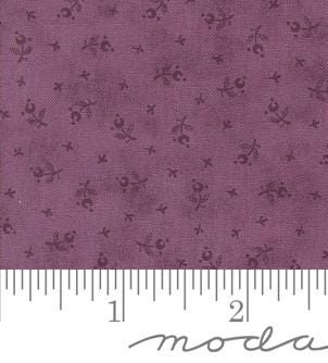3 Sisters Favorites Vintage Linens Lavender Fields Berry Toss Ditsy in Pansy for Moda. Continuous cuts of Quilter's Cotton
