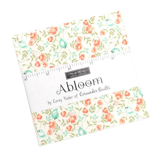 Abloom by Corey Yoder for Moda Quilter's Cotton Charm Pack of 42 5 x 5 inch squares