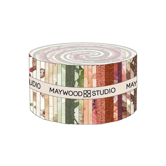Rustle by Maywood Studio Strip Set, 40 piece collection of 2.5 x 44 inch precut strips of Quilter's Cotton