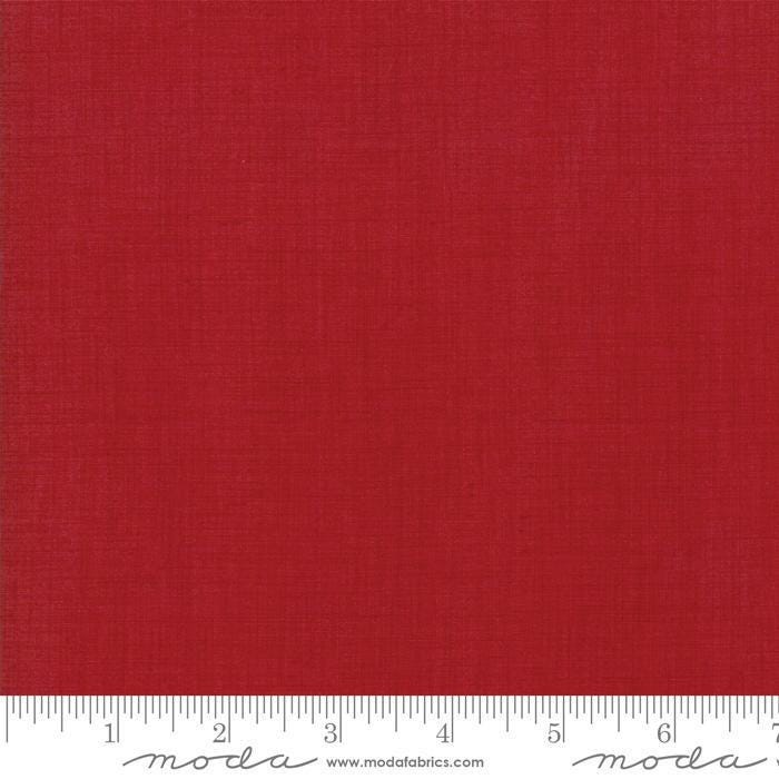 Linen Texture Basic Solids in Garance by French General for Moda. Continuous cuts of Quilter's Cotton Fabric