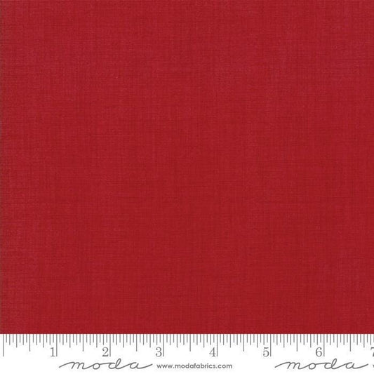 Linen Texture Basic Solids in Garance by French General for Moda. Continuous cuts of Quilter's Cotton Fabric