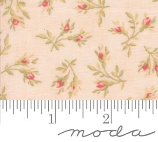 Rosebuds Florals in Blush by 3 Sisters for Moda. Continuous cuts of Quilter's Cotton