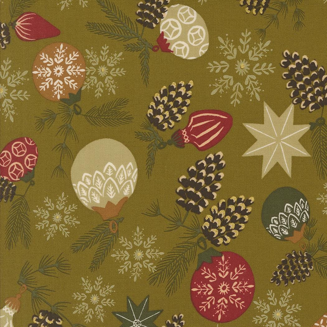 Old World Yuletide by Fancy That Design House for Moda Quilter's Cotton Charm Pack of 42 5 x 5 inch squares