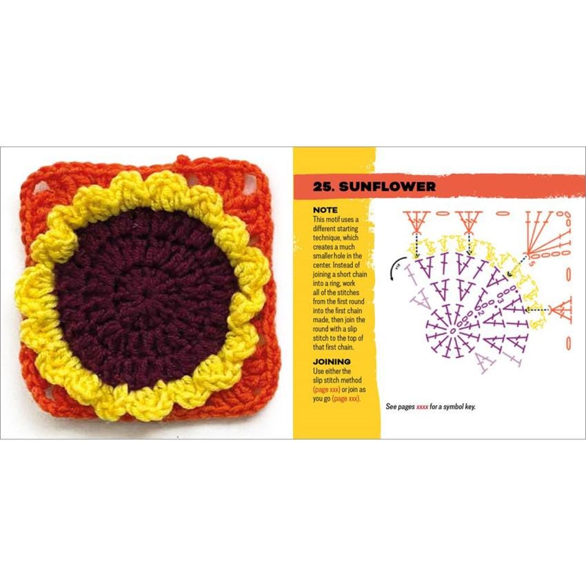 the Granny Square Flowers Card Deck Boxed Set of 50 Crochet Patterns by Claire Montgomerie