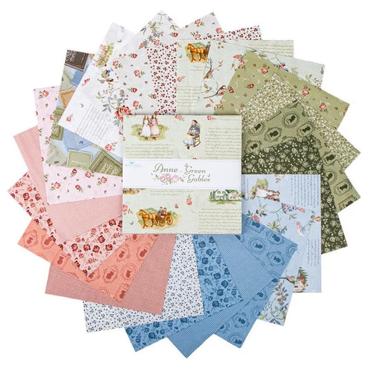 Anne of Green Gables by Riley Blake Designs Layer Cake 42 piece collection of 10 inch squares