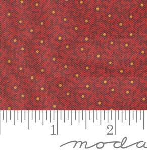 Creeping Thyme Blender in Turkey Red from Sallys Stitches by Betsy Chutchian for Moda Fabrics. Continuous cuts of Quilter's Cotton Fabric