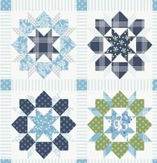 Swoon Cheater 36" x 60" Repeat Patchwork Cheater Panel Continuous Yardage of 36" Repeat. by Camille Roskelley for Moda