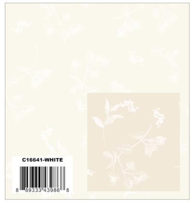 Penelope Stems in White on Cream by My Mind's Eye for Riley Blake Designs.  Continuous cuts of quilter's cotton fabric