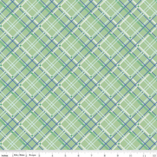 Simple Pleasures Plaid in Sable by Sandy Klop of American Jane for Riley Blake Designs.  Continuous cuts of quilter's cotton fabric