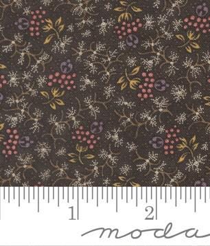 Floral Misty Dream in Tree Bark from the Wild Orchid Collection by Blackbird Designs for Moda continuous cuts of Quilter's Cotton Fabric