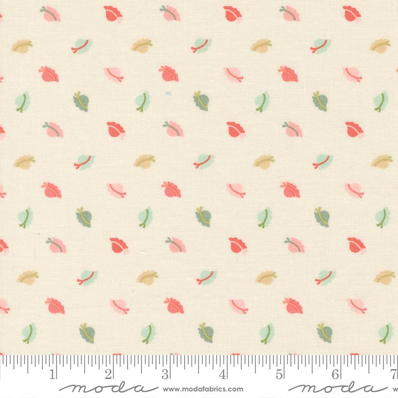 Bonnets Novelty in Porcelain from the Sunbonnet Collection by My Sew Quilty Life for Moda Continuous cuts of Quilter's Cotton Fabric