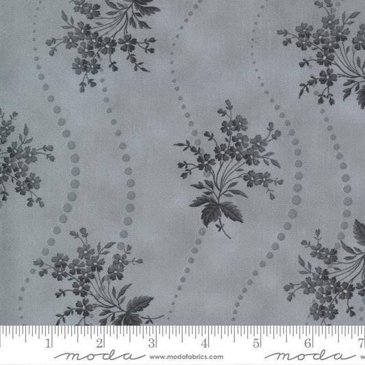 Floral Dot in Dove from Urban Farmhouse II by Primitive Gatherings for Moda. Continuous cuts of Quilter's Cotton