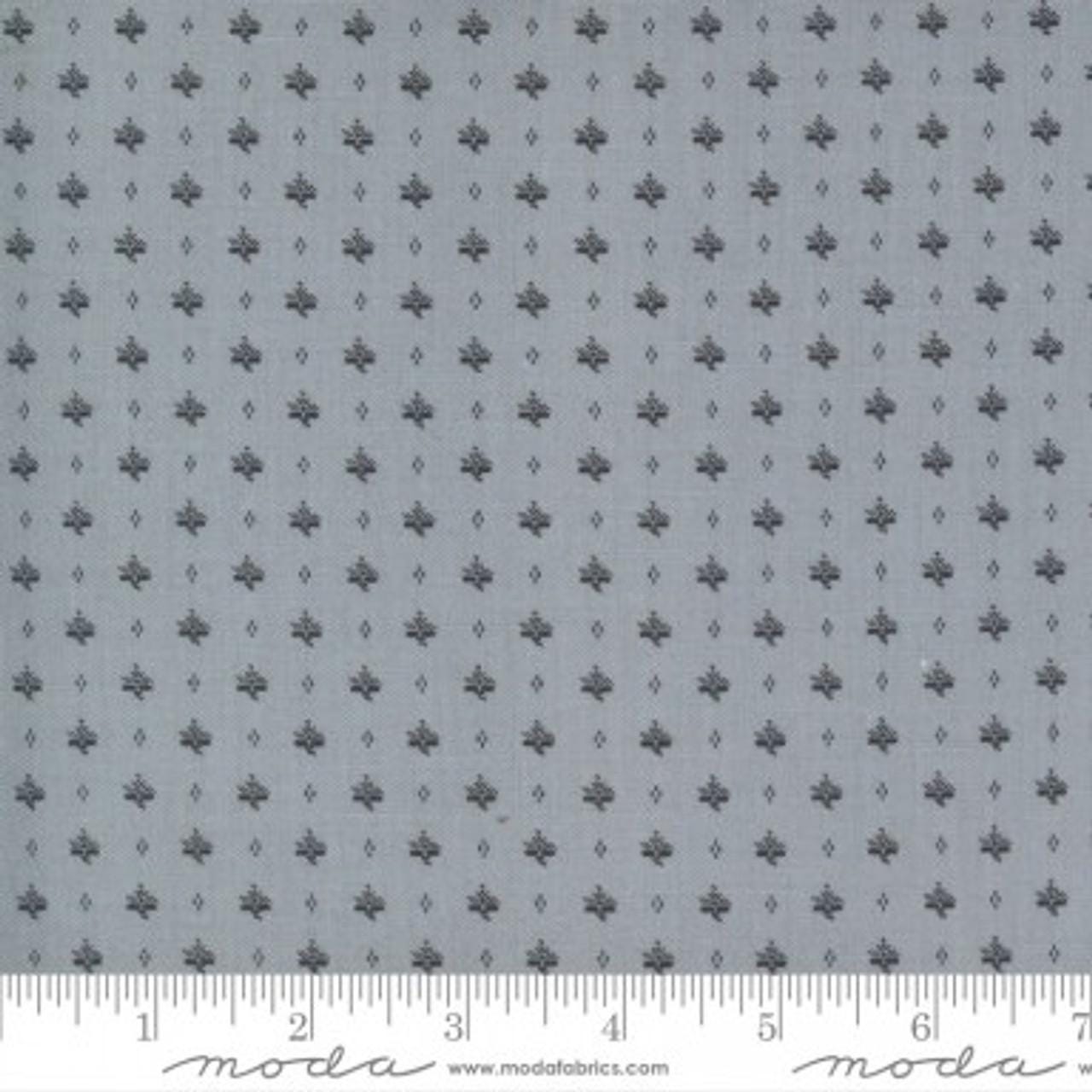 Wide Dash in Dove from Urban Farmhouse II by Primitive Gatherings for Moda. Continuous cuts of Quilter's Cotton