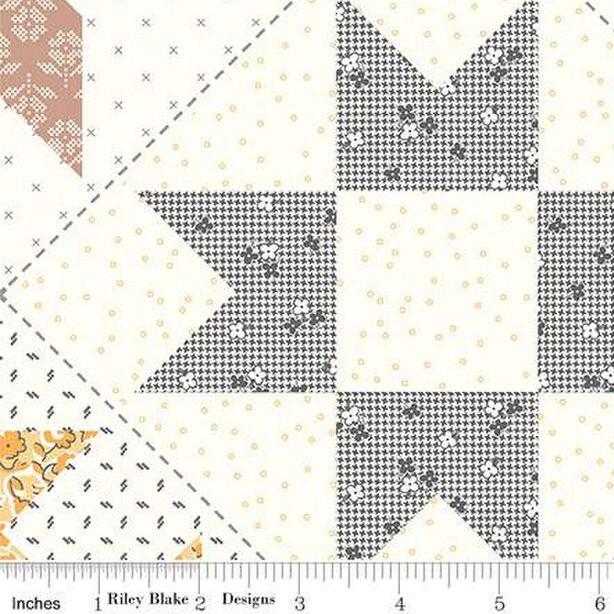 Stitch Cheater Print in Multi by Lori Holt of Bee in my Bonnet for Riley Blake Designs. 3 yard cut of Quilter's Cotton 108" Fabric