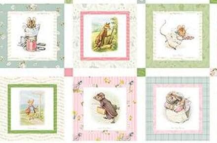 Peter Rabbit and Friends Double Lush Velvet by Riley Blake Designs. Continuous Cuts of 95 polyester/5 spandex