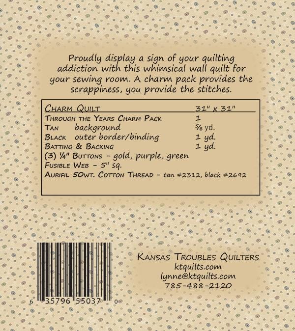 Sew What Pattern by Lynne Hagmeier of Kansas Troubles Quilters, 31 x 31 inch quilt