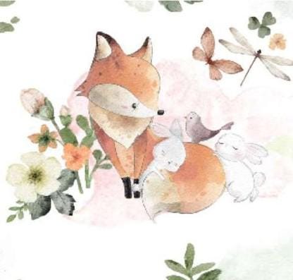 Nursery Flannel Bambi print by Springs Creative continuous cuts of Cotton Flannel Fabric