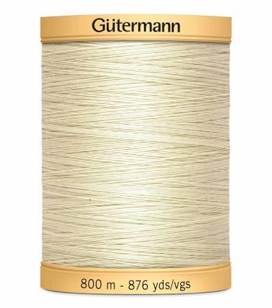 Light Pearl 919 Gutermann 100% Natural Cotton 50 weight thread , 875 yard spool